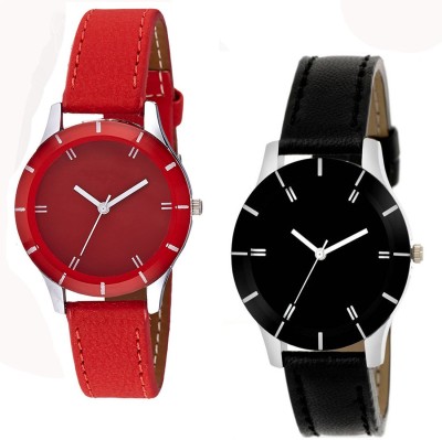 

Vitoria VTR_02-Blk_Red-Stp_W-Wtch_2cmbo Watch - For Women