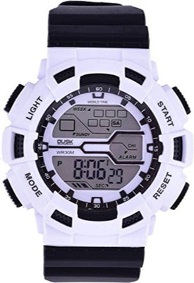 

Dusk 101_White_Black Watch - For Men