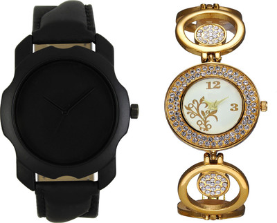 

Shocknshop LR22_204 Designer Analog Chain Strap Couple Watch - For Men & Women