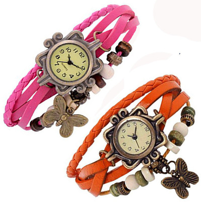 

Vitoria VTR_Orng-Pnk-Btrfly_W-Wtch_2cmbo Watch - For Women