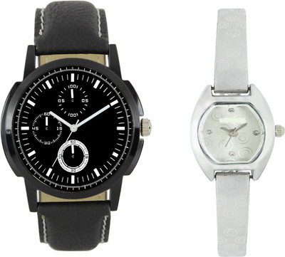 

Shocknshop LR13_219 Designer Analog Chain Strap Couple Watch - For Men & Women