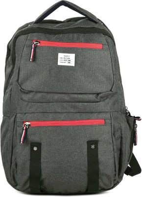 

Tommy Hilfiger MALLARD 23.6 L Backpack(Grey, Black)