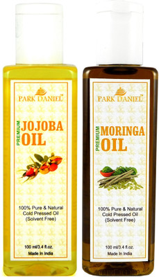 

Park Daniel Organic Moringa oil and Jojoba oil - Natural & Undiluted combo of 2 bottles of 100 ml (200ml)(200 ml)