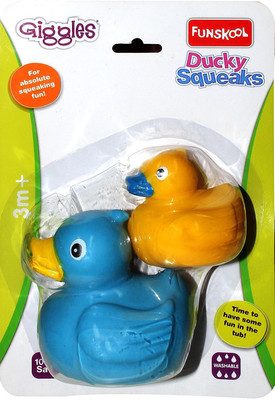 

Giggles DUCKY SQUEAKS - 2014 Bath Toy(Blue, Yellow)
