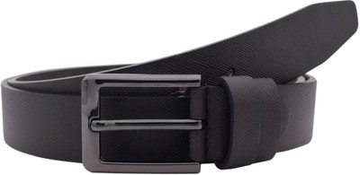 

Baluchi Men Formal Black Artificial Leather Belt, Brown