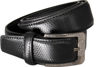 

FIRST COPY Men Black Genuine Leather Belt