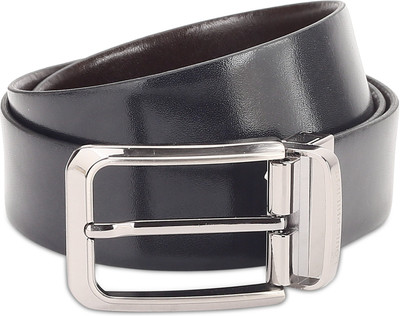

Louis Philippe Men Formal Black, Brown Genuine Leather Belt, Tan