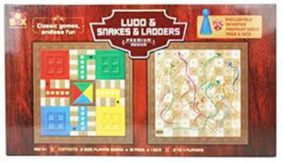 

kidoz kingdom TOY BOX LUDO & SNAKES & LADDERS Board Game