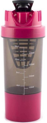 

Benison India Crossfit Shake It Gym Protein Shaker For Protein/Multi Purpose 507 ml Shaker(Pack of 1, Pink)