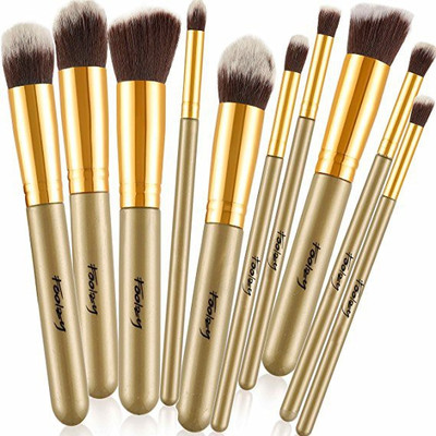 

Foolzy Pack of 10 Professional Makeup Brushes Kit(Pack of 10)
