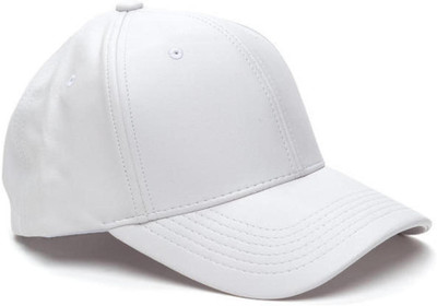 white leather baseball cap