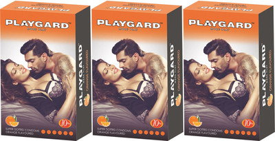 Playgard Orange Condom(Set of 3, 30S)