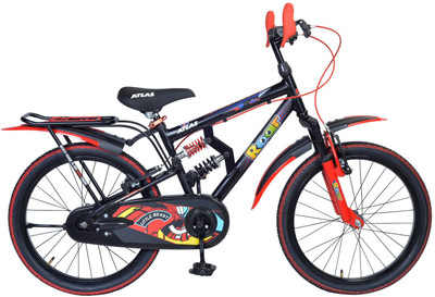 

Atlas Beast Triple Shox Bike For Kids of Age 7-9Yrs Black 20 T Single Speed Recreation Cycle(Black)