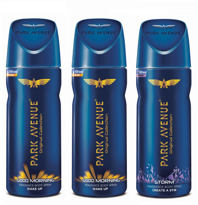 

Park Avenue Body - Good Morning, Storm Deodorant Spray - For Men(450 ml, Pack of 3)