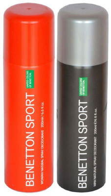 

BENETTON SPORTS RED GRAY Body Spray - For Men & Women(200 ml)