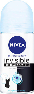

Nivea Invisible For Black & White Pure Roll-On Deodorant (50ml) Deodorant Roll-on - For Women(50 ml)