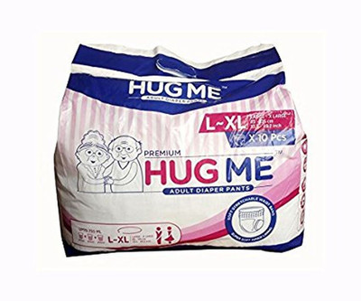 

Hug Me Size L to XL Adult Diapers - XL(10 Pieces)