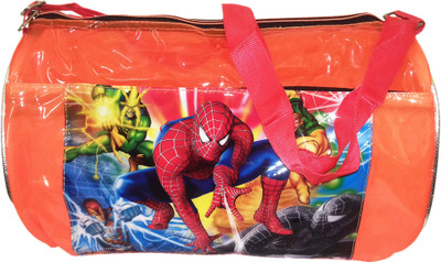 KIDOZ KINGDOM SPIDER-MAN TRANSPARENT DUFFEL BAG Gym Bag(Orange)