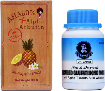 

Dr. James Glutathione Caps With Soothing soap 70 G(60 g)