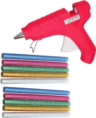 

APTECHDEALS Makson 40W with 10 Glitter Sticks | Leak Proof | High Quality | 40W Hot Melt Glue gun with 10 Glitter Sparkle Glue Stick Standard Temperature Cordless Glue Gun(11 mm)