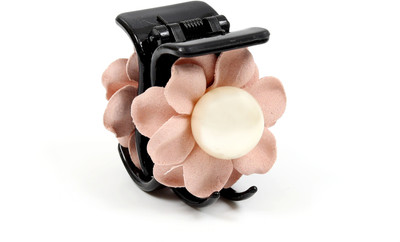 

Suhaavi Korean Clutcher with Big Pearl Hair Claw(Orange)