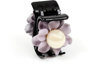 

Suhaavi Korean Clutcher with Big Pearl Hair Claw(Purple)