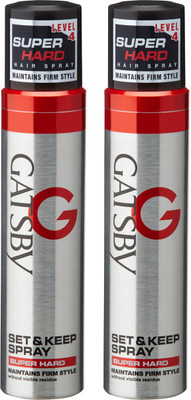

Gatsby Set and Keep Spray Super Hard Pack of 2 Spray(500 ml)