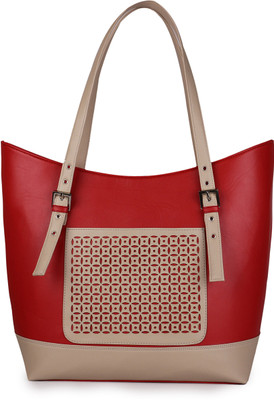 

Women Marks Shoulder Bag(Red, Beige), Beige;red