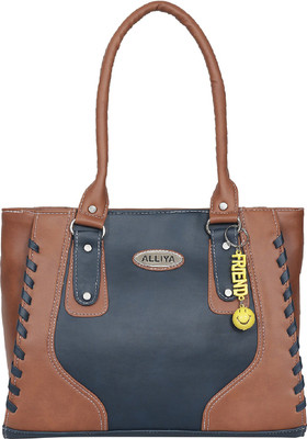 

Alliya Shoulder Bag(Tan, Blue), Blue;tan