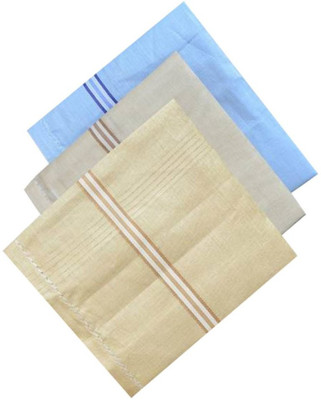 Shop At Bargain Multi Color Raj Handkerchief Pack Of 3 [ Multicolor ] Handkerchief(Pack of 3)