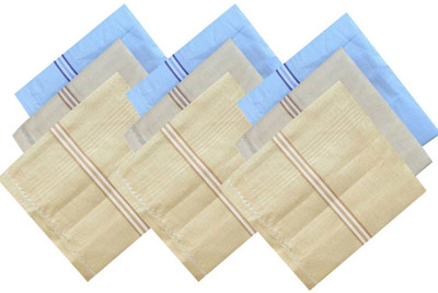 Shop At Bargain Multi Color Raj Handkerchief Pack Of 9 [ Multicolor ] Handkerchief(Pack of 9)