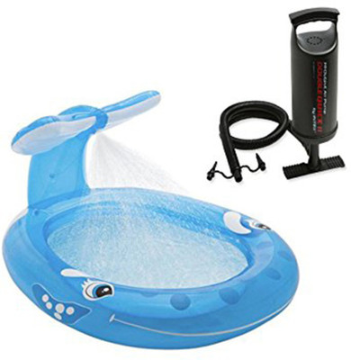 

be you own label BYOL WHALE POOL TOY FOR KIDS WITH FREE PUMP Inflatable Pool Accessory(Multicolor)