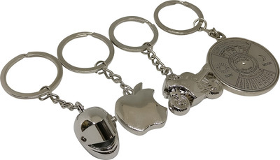 

Jaycoknit DE Santz Apple,Bike,Helmet,Calendar Key Ring Key Chain