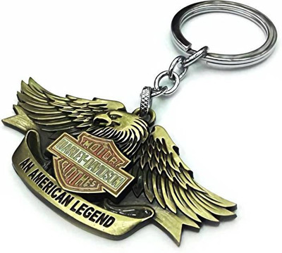 

DhanSai Expressions Harley Davidson An American Legend Silver Key Chain