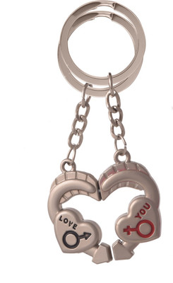 

SLN Retail Love You Heart Metal Keychain Key Chain