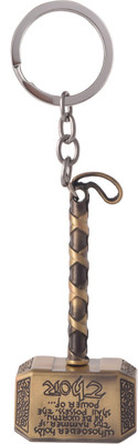 

SLN Retail Exclusive Golden Thor Hammer Keychain Key Chain