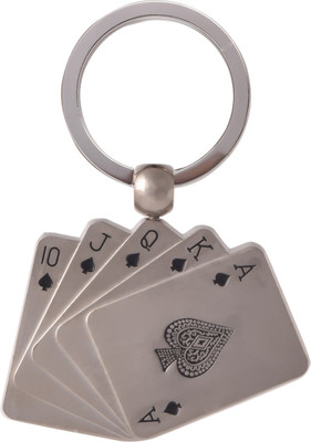 

SLN Retail Poker Cars Metal Keychain Key Chain