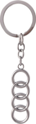 

SLN Retail Audi 4 Rings Metal Keychain Key Chain