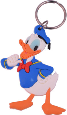 

DhanSai Expressions Donald Duck Double Sided Rubber Keychain Key Chain