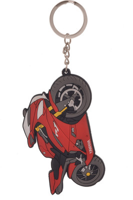 

SLN Retail Dual Sided Red Yamaha R1 Bike Keychain Key Chain