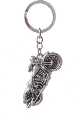 

SLN Retail Silver Bullet Bike Metal Keychain Key Chain