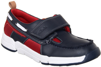 

Clarks Boys Slip on Loafers(Dark Blue, Navy blue