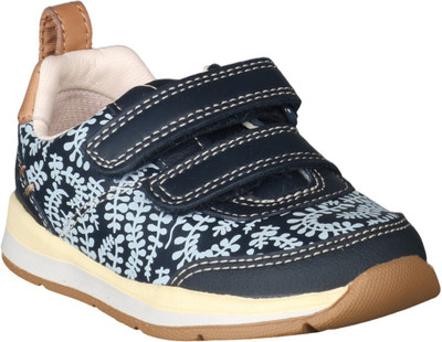 

Clarks Girls Velcro Sneakers(Dark Blue, Navy blue