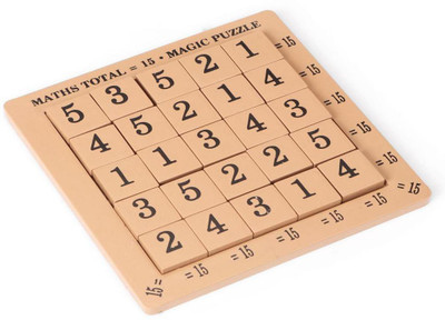 

Ratnas MAGIC MATHS PUZZLE 15 FOR KIDS,(Beige)