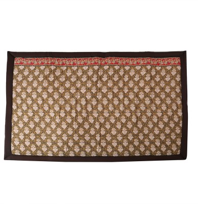 Kala Darshan Crafts Bazaar Cotton Chatai Mat(Brown, Large)