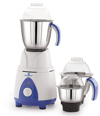 

Kelvinator Turbo KMG 7533 750 Watt 3 Stainless Steel Jars 750 W Juicer Mixer Grinder(White, Purple, 3 Jars), Purple;white