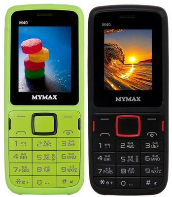 

Mymax M40 Combo of Two Mobiles(Green Black, Black Red)