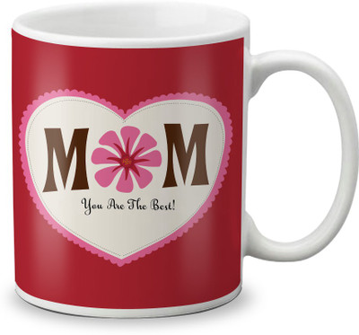 

LOF LOF Happy Mother's Day Mummy Gifts For Mom Ceramic Mug(325 ml), White