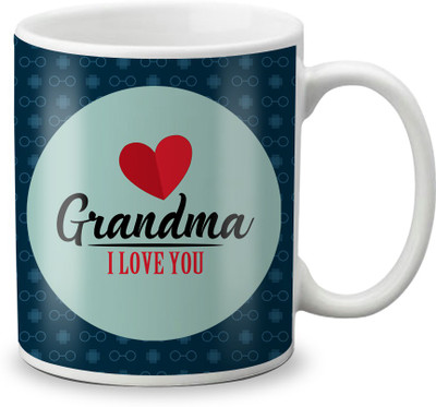 

LOF Grandma I Love You Gifts For Mother's Day Ceramic Mug(325 ml), White