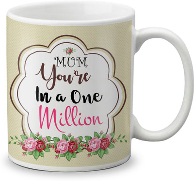 

LOF LOF A Mother Love is Like a Cup of Tea Gifts For Mother's Day Ceramic Mug(325 ml), White